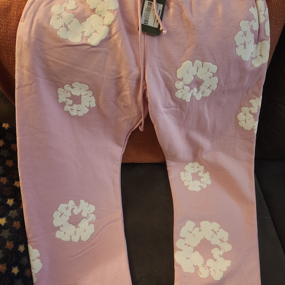 Size Medium Pink Denim Tears Sweatpants